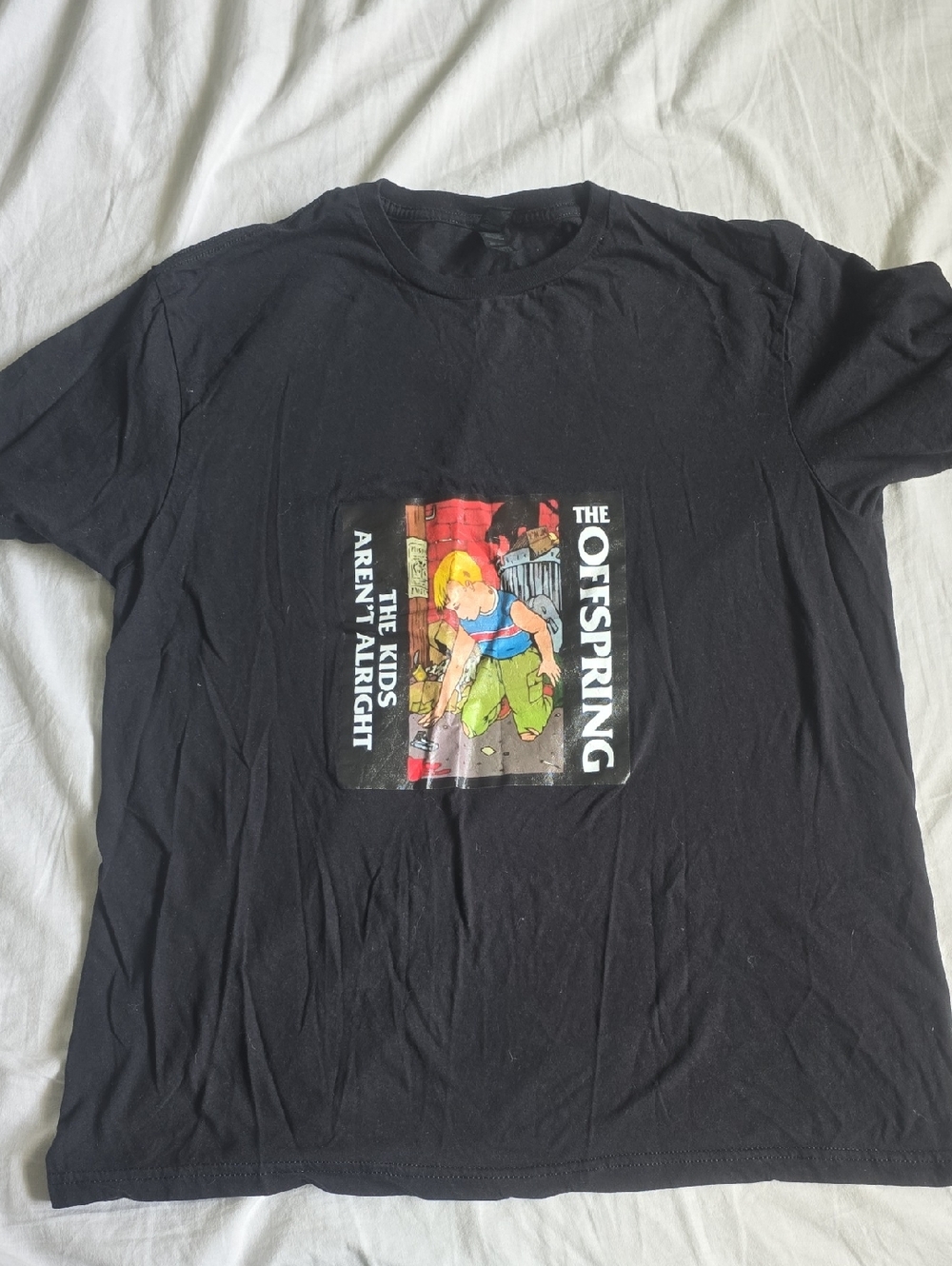 Gildan Black The Offspring Graphic Tee with Multicolor Print